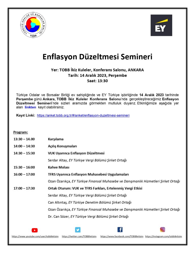 Enflasyon Düzeltmesi Semineri